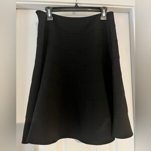 Calvin Klein A Line Fit and Flare Black Skirt